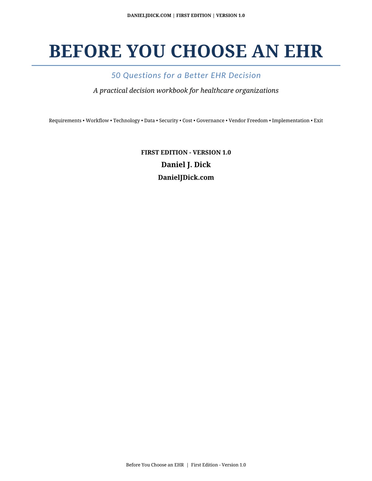 Before You Choose an EHR: 50 Questions for a Better EHR Decision